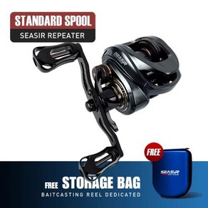 SEASIR REPEATER 179g 더블 스풀 U-라이트 베이트 캐스팅 릴 카본 로커 그립 황동 메인 기어 피니언 낚시, 01 Standad spool_02 오른손