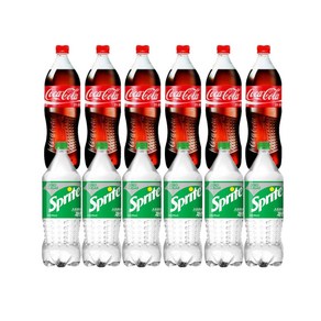 롯데칠성음료 (업소용) 코카콜라 1.25Lx6개 + 스프라이트 1.5Lx6개, 12개, 1.249L