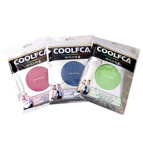 COOLFCA 휴대용 여름 쿨 쿨링 아이스 스포츠 헬스 골프 등산 타월 타올 지퍼백 3가지 색상 택1, 선택01. 핑크, 1개