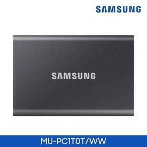 [삼성전자] 외장SSD Portable T7 공식인증 [USB3.2 Gen2] 1TB|[1TB/타이탄 그레이] [MU-PC1T0T/WW]