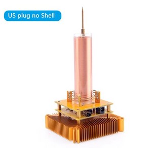 코일스피커 DC8-32V 플라즈마 스피커 미국/EU 플러그 아크 무선 전송 조명 과학 교육, 02 EU plug No Shell