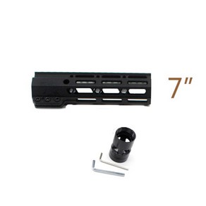 스코프 마운트 a-15 m4 m16 m-lok 프리 플로트 핸드 가드 클램핑 스타일, 9인치 m-록, 협력사, 1개, 블랙