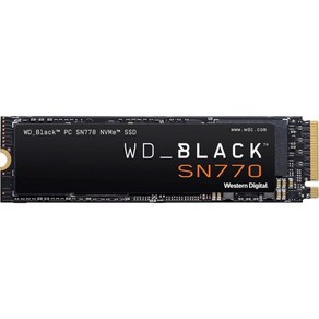 웨스턴 디지털 WDBLACK 2TB SN770 NVMe 내장 게이밍 SSD 솔리드 스테이트 드라이브 Gen4 PCIe M.2280 최대 5150 MBs WDS200T3X0E, 250GB