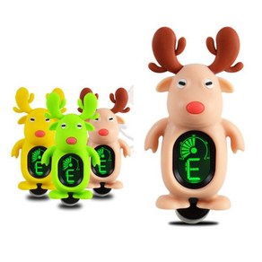 통기타 일렉기타 베이스 현악기 귀여운 캐릭터 튜닝기 튜너 조율기, 1개
