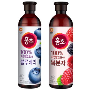 청정원 홍초 900ml 블루베리 1개 + 복분자 1개