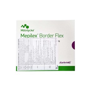 메필렉스 보더플렉스 MEPILEX BORDER Flex(10CM x 10CM) 5매 1박스, 1개