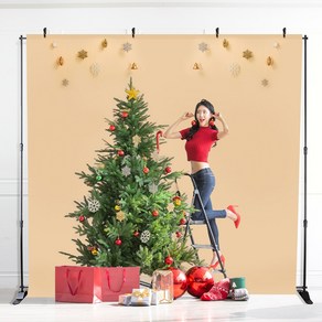 2세대 프리미엄 대형 350 X 260cm 가로 세로 조절가능 현수막 배경천 포토존 배너 거치대