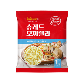 서울우유 슈레드 모짜렐라 치즈 1kg, 1개