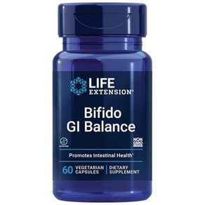 Life Extension Bifido GI Balance - 프로바이오틱스 비피도박테리아, 1개, 60정