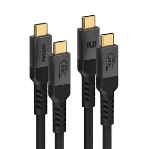 USB-IF 인증 USB4 240W 5A C타입 PD 케이블 2m