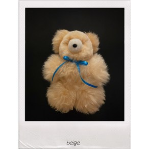 [kawat] Alpaca Teddy Bea 알파카 테디베어 곰인형 (5colo) / XL Size (37cm), 배색(배 화이트), 1개