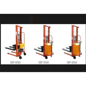 (중고새것)쌍용리프트 SEF-1516 상하전동1단형 포크리프트 화물용 유압 LIFT 파레트자키