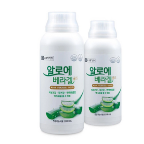 종근당건강 알로에베라겔골드1000ml x 2병, 2개, 1L