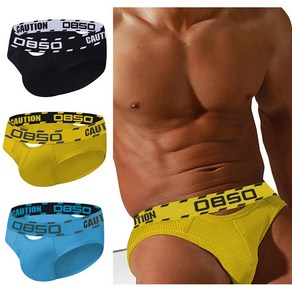 남성 삼각팬티 스판면 힙스터 스포츠팬티 3종 세트 Men's Underpants