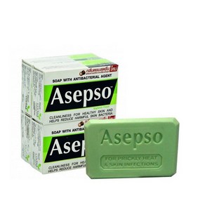 Asepso 아셉소 항균 비누 Hygenic Fesh Ba 70g X 12개, 80g