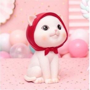 고양이 저금통+소녀 테이블 장식, 9cm*9cm*19cm, 9066-1D, 1개