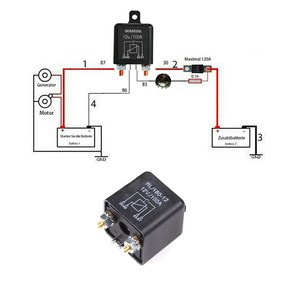 락모터스 릴레이 100A 120A 12V 대용량 파워릴레이 보조배터리 방전방지 콤프레셔