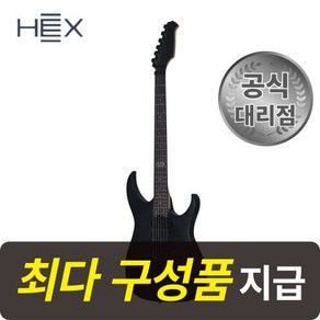 [최다구성품지급] 헥스 SE300 GB 갤럭시 블랙 / 가성비 입문용 일렉 기타 / 슈퍼스트렛, 1개