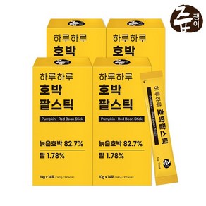 하루하루 호박팥스틱 4박스 총56포, 4개, 단품없음, 140g