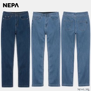 네파_NEPA_남성 트렌디한 데님 스타일로 일상복으로 착용하기 좋은 쿨맥스 원사를 사용한 스트레치 뉴 쿨맥스 데님 팬츠 _7K11640