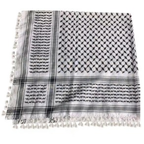 세련된 Shemagh Scarf 소프트 자카드 아랍 숄을위한 남성 여성 무슬림 가벼운 아라비아 두바이 헤드 워프 사막 넥 스카프