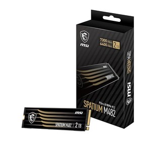 무상 MSI SPATIUM M482 PCIe 4.0 NVMe M.2 2TB 内蔵SSD HD4539, 1개