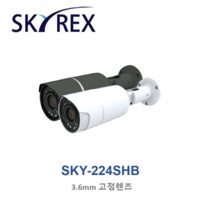 [스카이렉스] 국산 SKY-224SHB HD-SDI 2M 뷸렛 카메라, 그레이(별도문의)