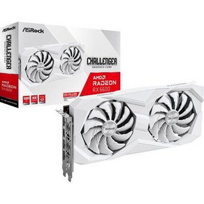 ASRock AMD Radeon RX 6600 Challenge White 8GB GDDR6 그래픽 카드, Radeon RX 6600 Challenge Whit