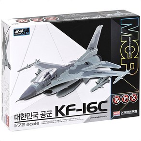 아카데미과학 12536 1/72 대한민국공군 KF-16C 다목적 전투기 MCP 프라모델, 1개