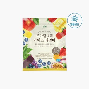 [자연원] 무가당 4색 아이스 과일바 18ml x 24개입, 색상:단일상품