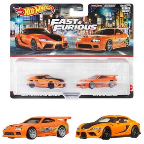 핫 휠 Hot Wheels 프리미엄 2 팩 분노의 질주 2021 도요타 GR 스프라/도요타 스프라 3살 HKF54, 상세페이지 참조