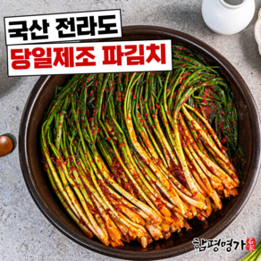 [함평명가] 100% 국산 당일제조 쪽파김치 전라도 파김치, 1개, 2kg