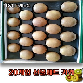 하동참다래농원 레드키위 *골드키위 선물세트 20개입(대~왕점보), 레드/대 (개당 95g) 1.9kg, 1