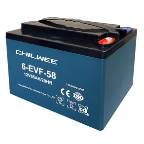 전동용 GEL CHILWEE 배터리 6-EVF-58