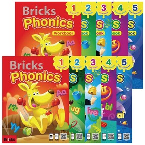 브릭스 파닉스 Bricks Phonics 1 2 3 4 5 (SB+WB) -영어학습 단계별 교재 -책갈피볼펜제공