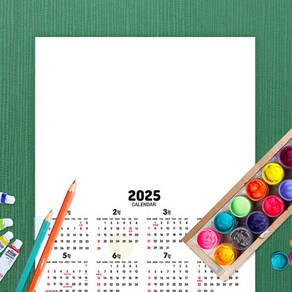 두두엠 2025 포스터달력 10매입 벽걸이 캘린더 꾸미기 만들기, 1세트