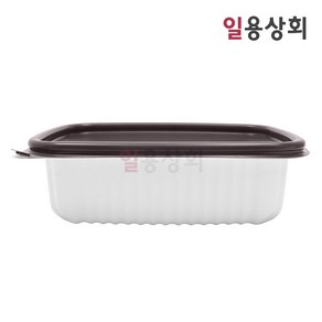 [ILYONG] 사각 미니 탕용기 TY 21166 소 850ml 300세트 PP 백색, 300개, 1세트