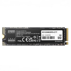 [에센코어] KLEVV CRAS C715 M.2 NVME 2280 [512GB TLC], 512GB