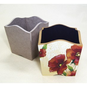 정인아트 빗통 A급 (두께 9mm / 16.5x16.5x18.cm / 국내산) / 만들기 재료 / 부자재