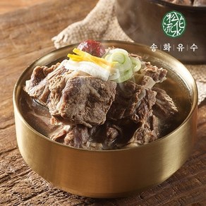 [KT알파쇼핑]송화유수 고기듬뿍 전통 갈비탕 600g x 5팩, 5개