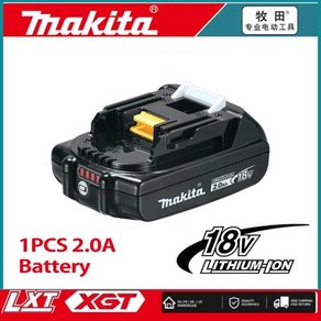 배터리마키다 18v 배터리 충전기세트 마키다 밧데리 교체용 리튬 배터리 18V 배터리 BL1860B BL1850B BL1850 BL1840 BL1860 BL1815 용 100, [03] Makita 2A