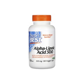 Doctor's Best 미국직배송 닥터베스트 알파리포산 300mg 180캡슐 정품