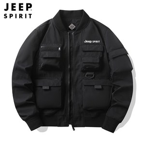 JEEP SPIRIT 지프 스피릿 춘추 항공 점퍼 남자멀티 포켓 기능야구 칼라 카고 재킷JP6307+양말 증정