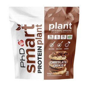 PhD PhD 스마트 프로틴 플랜트 초콜릿 쿠키 500g, 1개