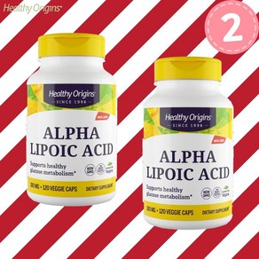 헬시오리진 알파리포산 100mg 120캡슐 Alpha Lipoic Acid 2개, 120정