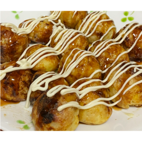 1+1 겉바속촉 타코야끼 문어튀김 총2kg 100개세트 대용량 오사카식 디저트 야식, 2개, 1kg