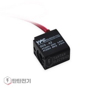 솔레노이드 밸브 코일 AC 220V 그로메트 SD2 A2 22mm LED 램프 리드와이어 Grommet 연우뉴매틱 YPC