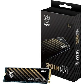 MSI 게이밍 SPATIUM M480 PRO PCIe 4.0 NVMe M.21TB 내장 SSDPCIe Gen4 1.4 M.2280 Read 7400 MBS Wite 6000, 1 TB, SPATIUM M371 NVMe M.2 1TB