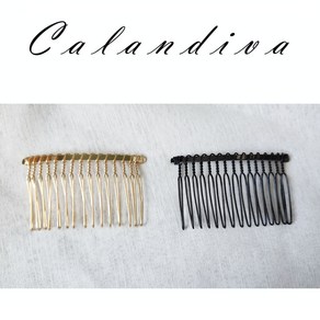 국산 코사지용 메탈 헤어 빗핀 - Calandiva