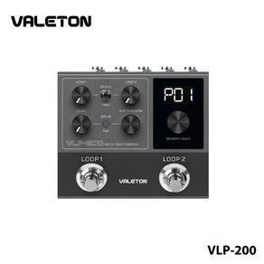 Valeton VLP-200 스테레오 듀얼 루퍼 기타 페달 VLP 200, 1개